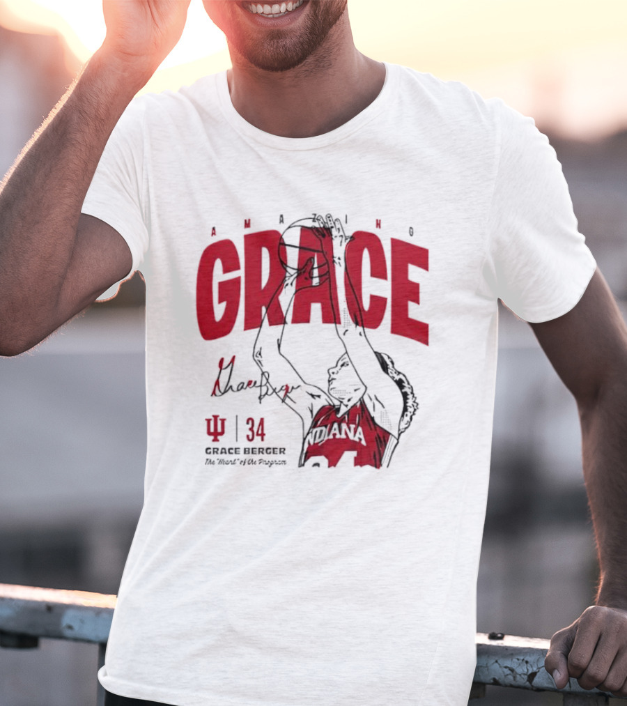 Amazing Grace Berger Indiana Fever 34 The Heart Of The Program Basketball T-Shirt