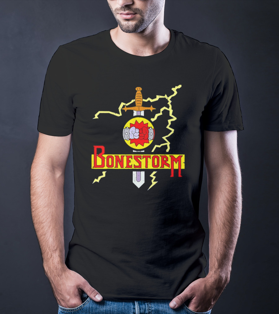 Bonestorm Sword And Lightning Vintage T-Shirt