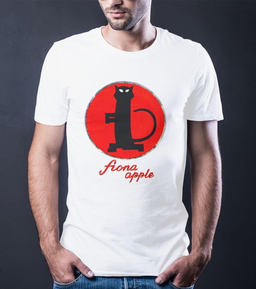 Fiona Apple Black Cat Red Circle Bootleg T-Shirt