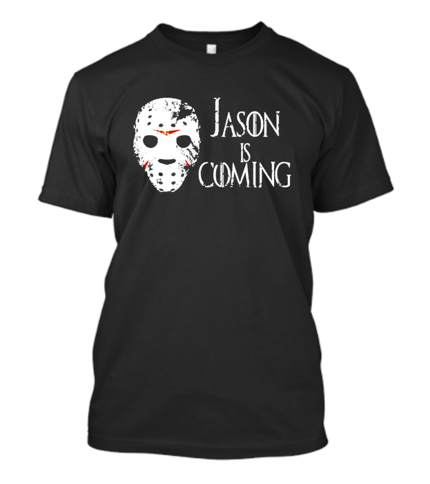 Jason Is Coming Halloween Mask Horror T-Shirt