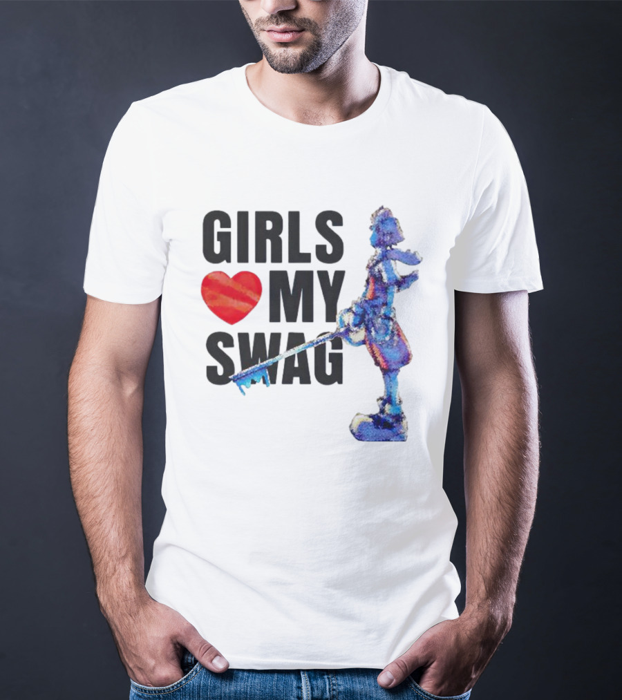Girls Love My Swag Kingdom Hearts Keyblade Character T-Shirt