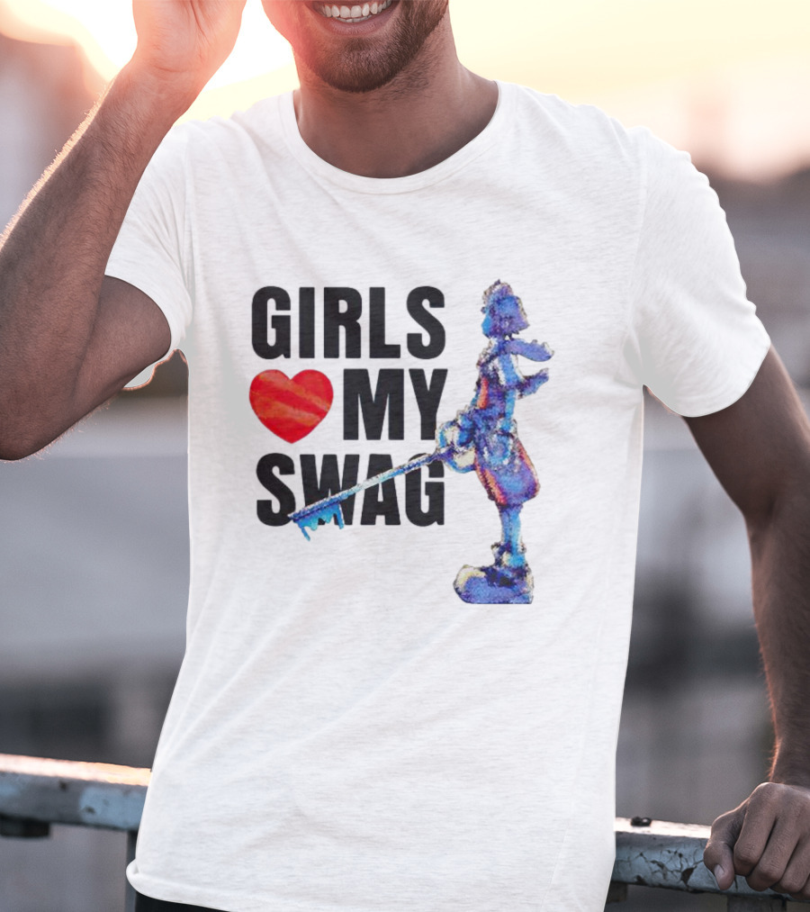 Girls Love My Swag Kingdom Hearts Keyblade Character T-Shirt