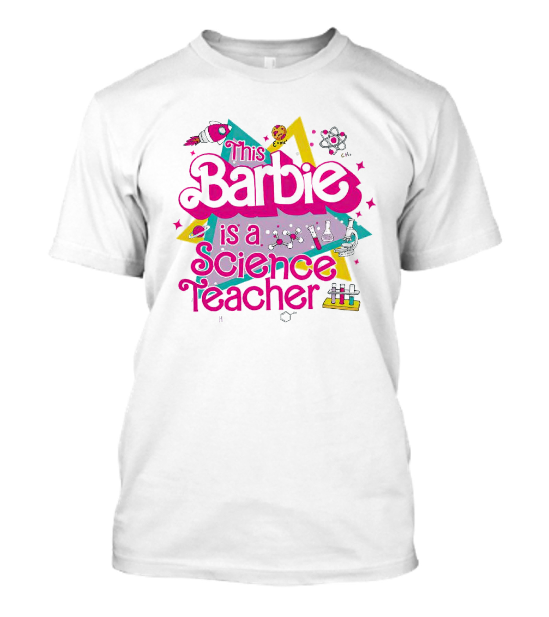 This Barbie Is A Science Teacher Chemistry Lab Elements T-Shirt