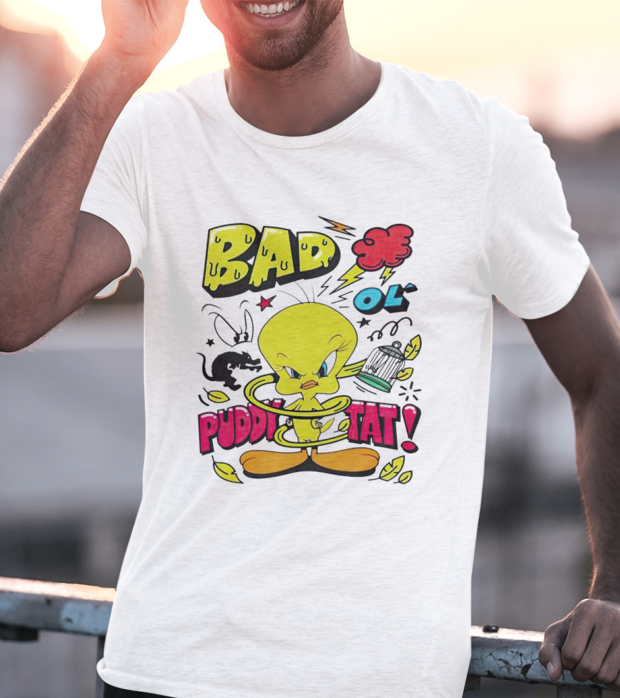 Tweety Bad Ol Puddy Tat T-Shirt