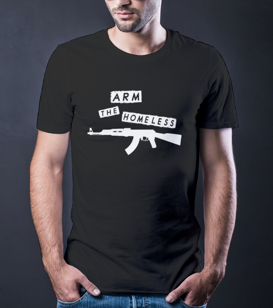 Leon Trotsky Arm The Homeless AK-47 T-Shirt