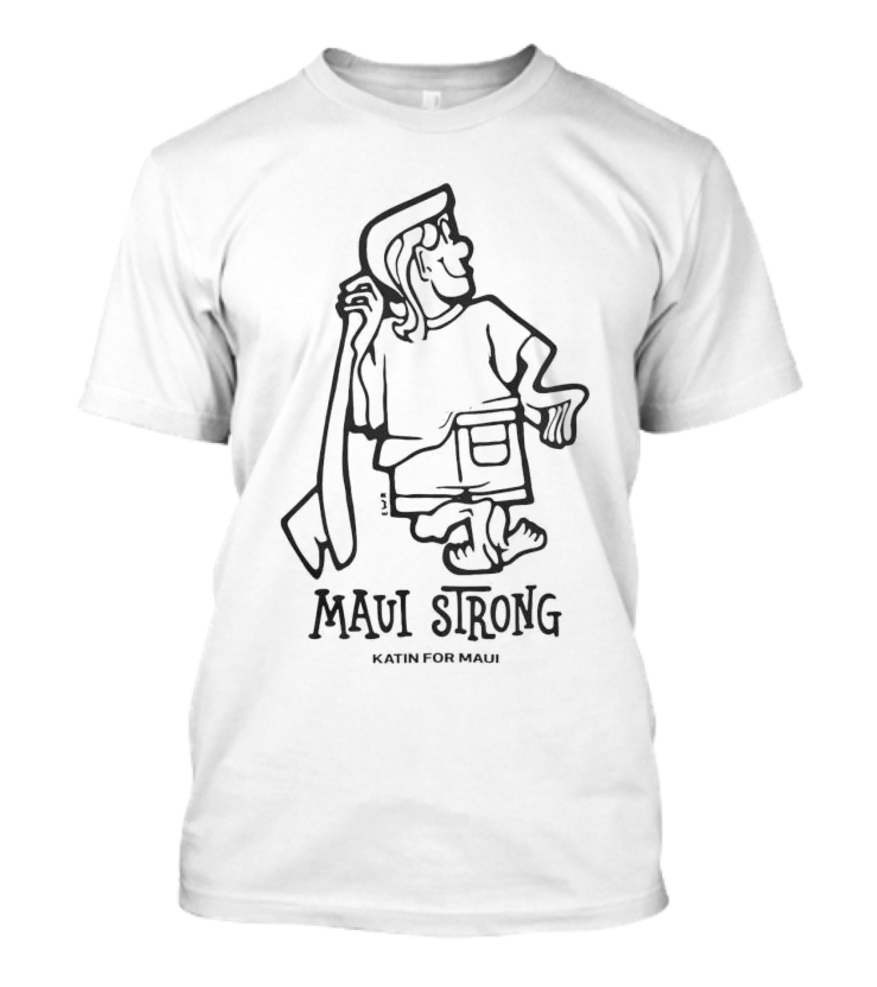 Maui Strong Katin For Maui Vintage Surfer T-Shirt
