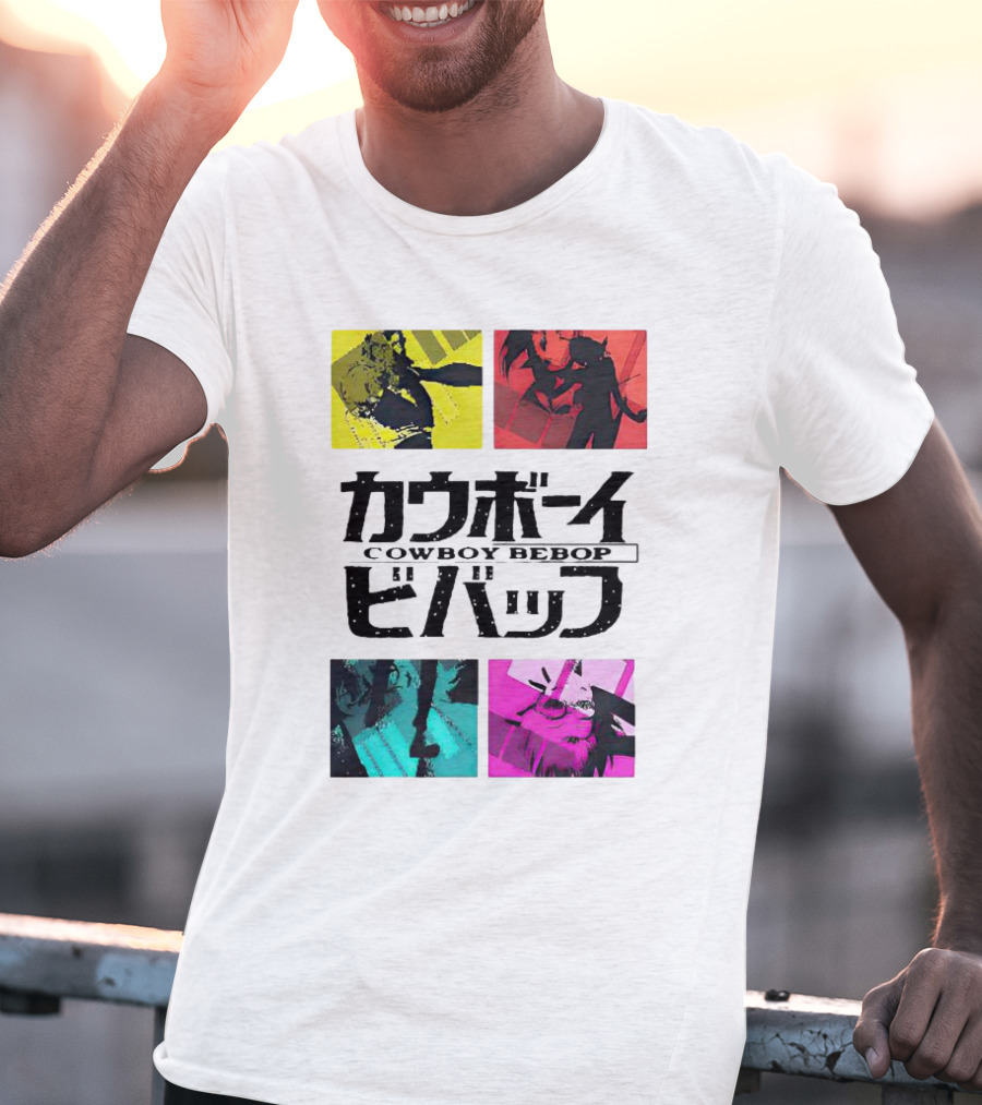 Augmented Reality Cowboy Bebop Iconic Anime Montage T-Shirt