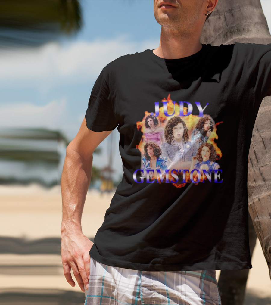 Judy Gemstone Fiery Montage T-Shirt