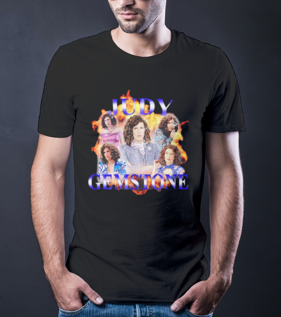 Judy Gemstone Fiery Montage T-Shirt