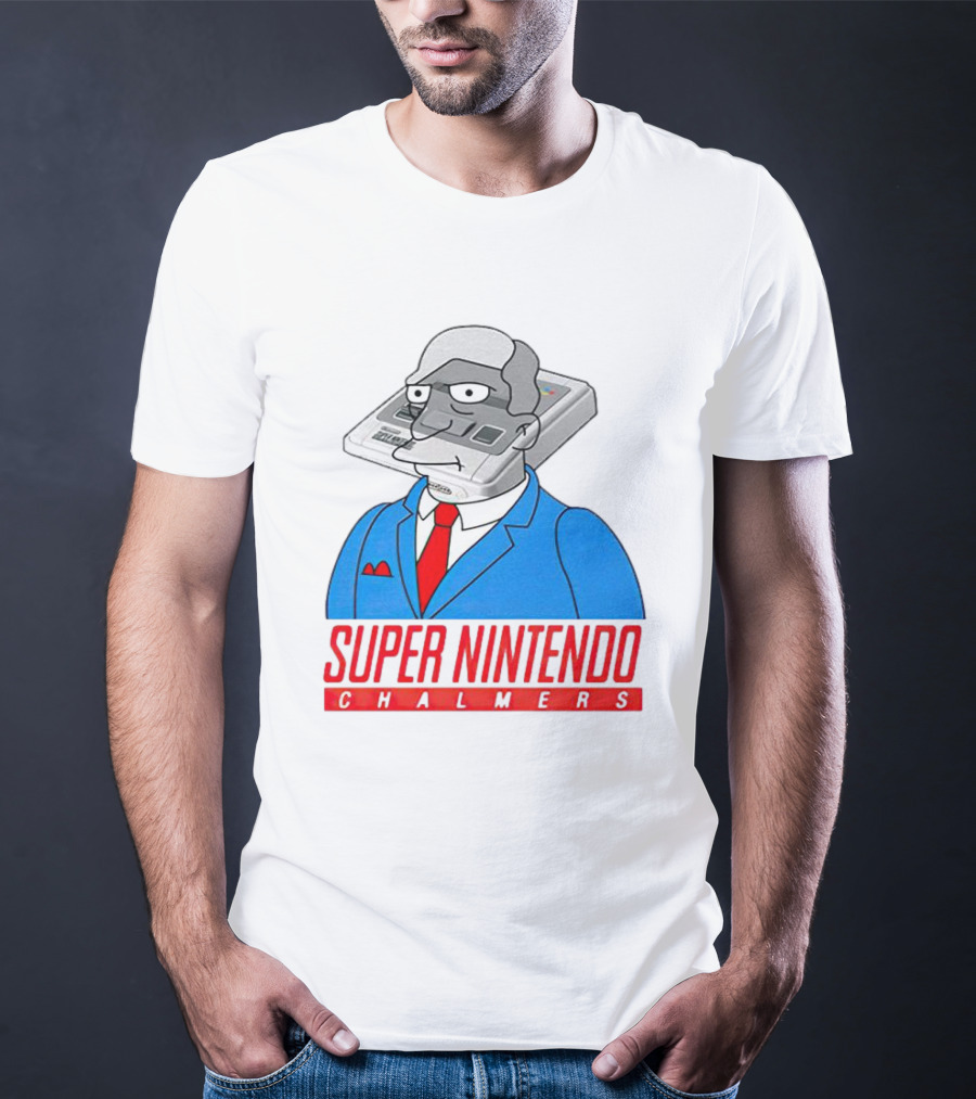 Bart Simpson Super Nintendo Chalmers Iconic Mashup T-Shirt