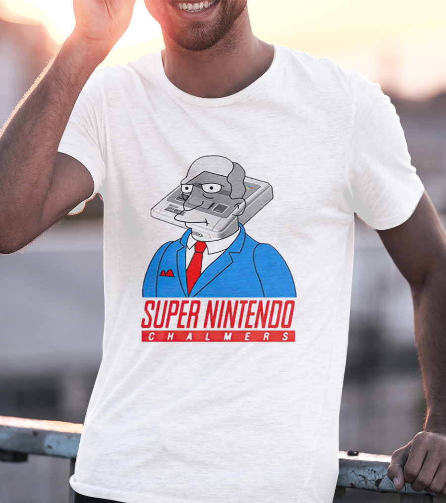Bart Simpson Super Nintendo Chalmers Iconic Mashup T-Shirt