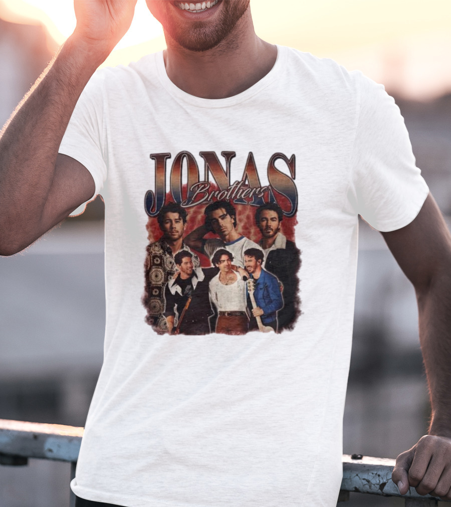 Jonas Brothers Vintage Collage Style Retro Photography T-Shirt