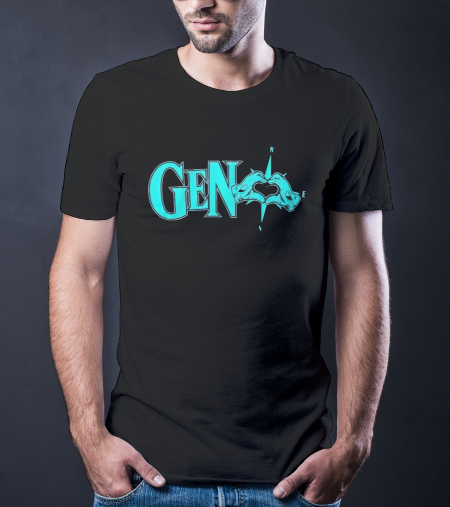 Geno Love Compass With Heartful Hands T-Shirt