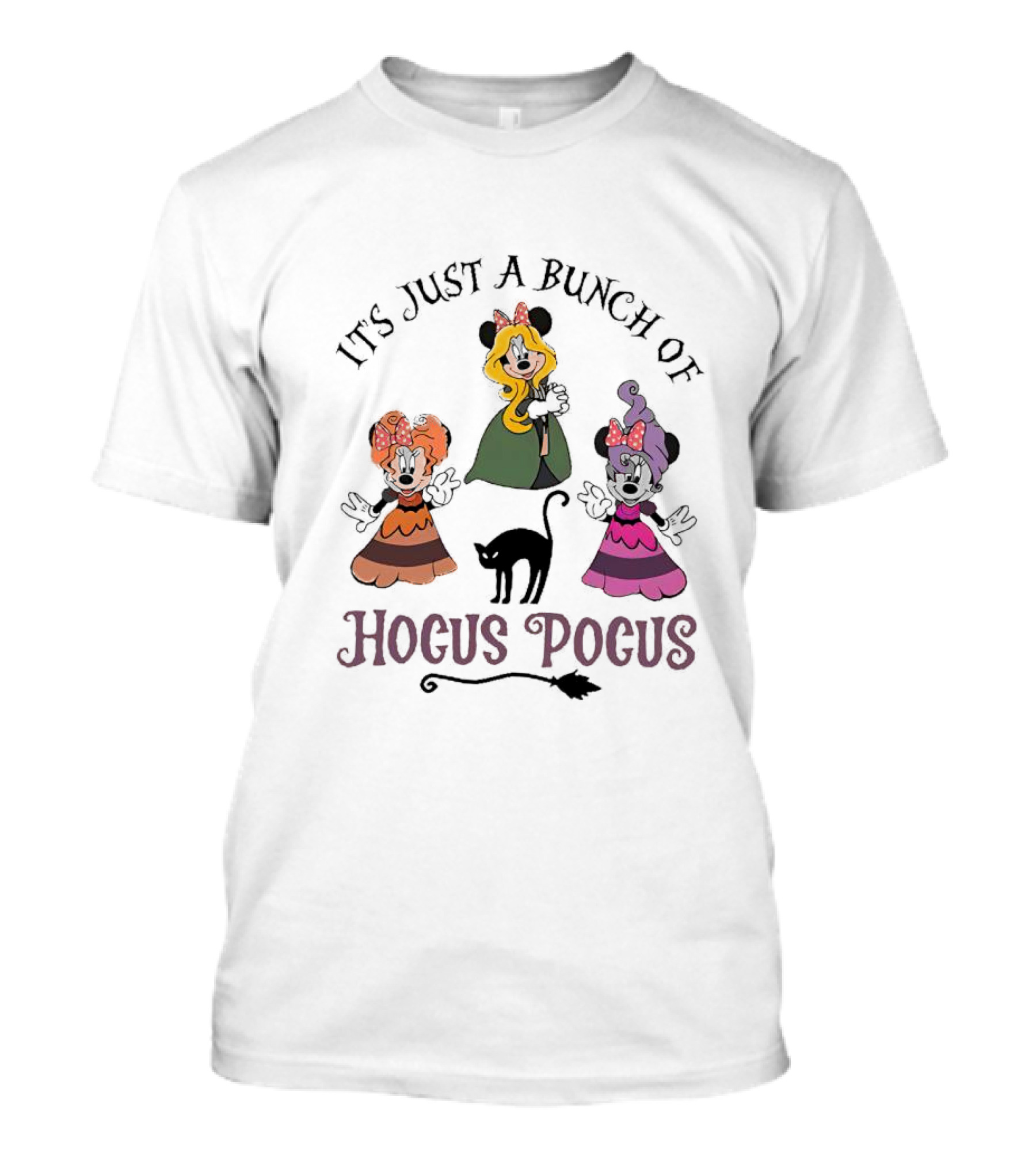 It's Just A Bunch Of Hocus Pocus Minnie Mouse Halloween Magic T-Shirt
