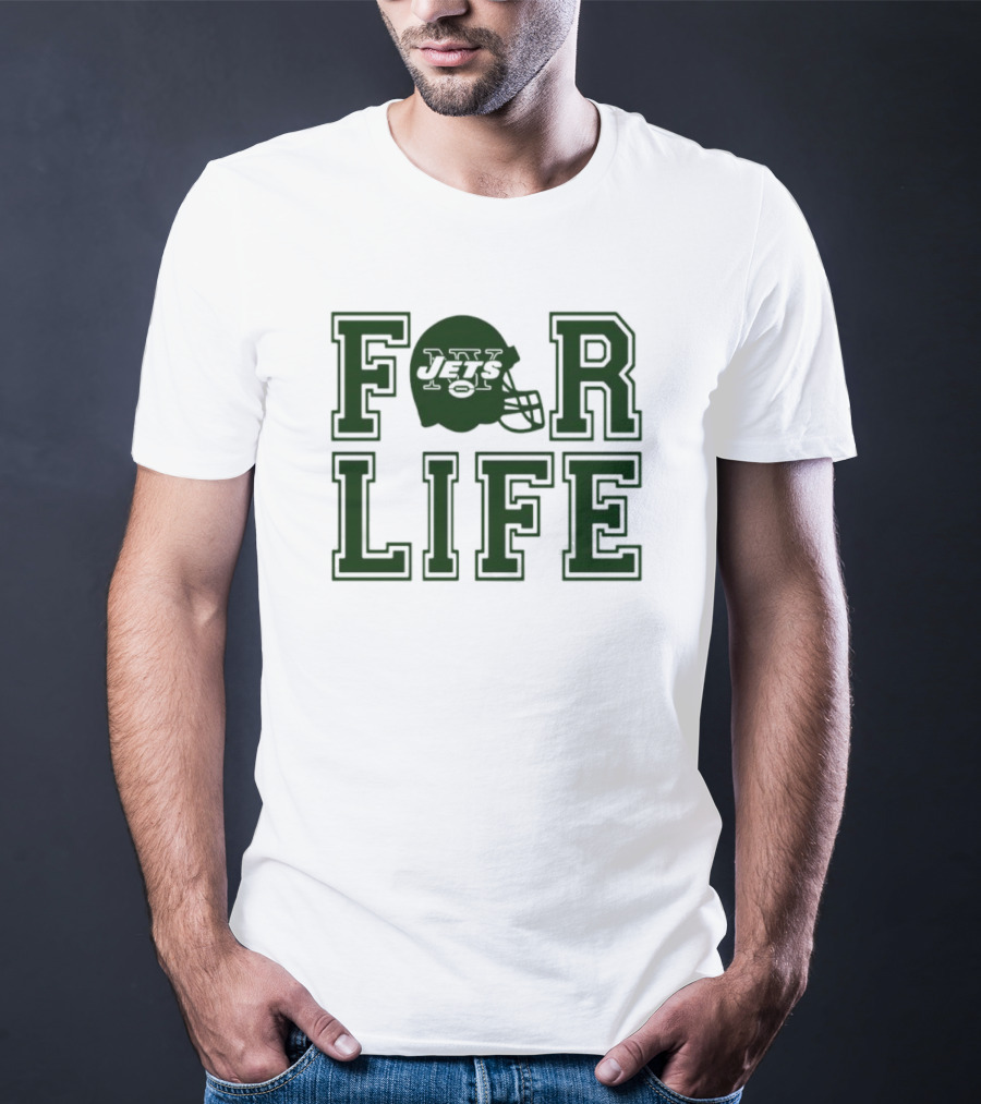 New York Jets Helmet For Life T-Shirt