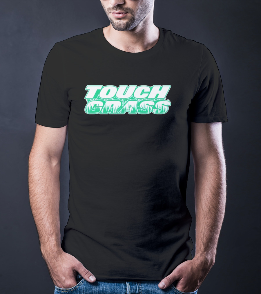 TOUCH GRASS Green Nature Aesthetic T-Shirt