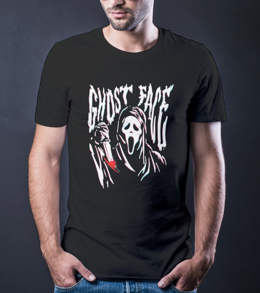 Ghost Face Bloody Knife Scream T-Shirt