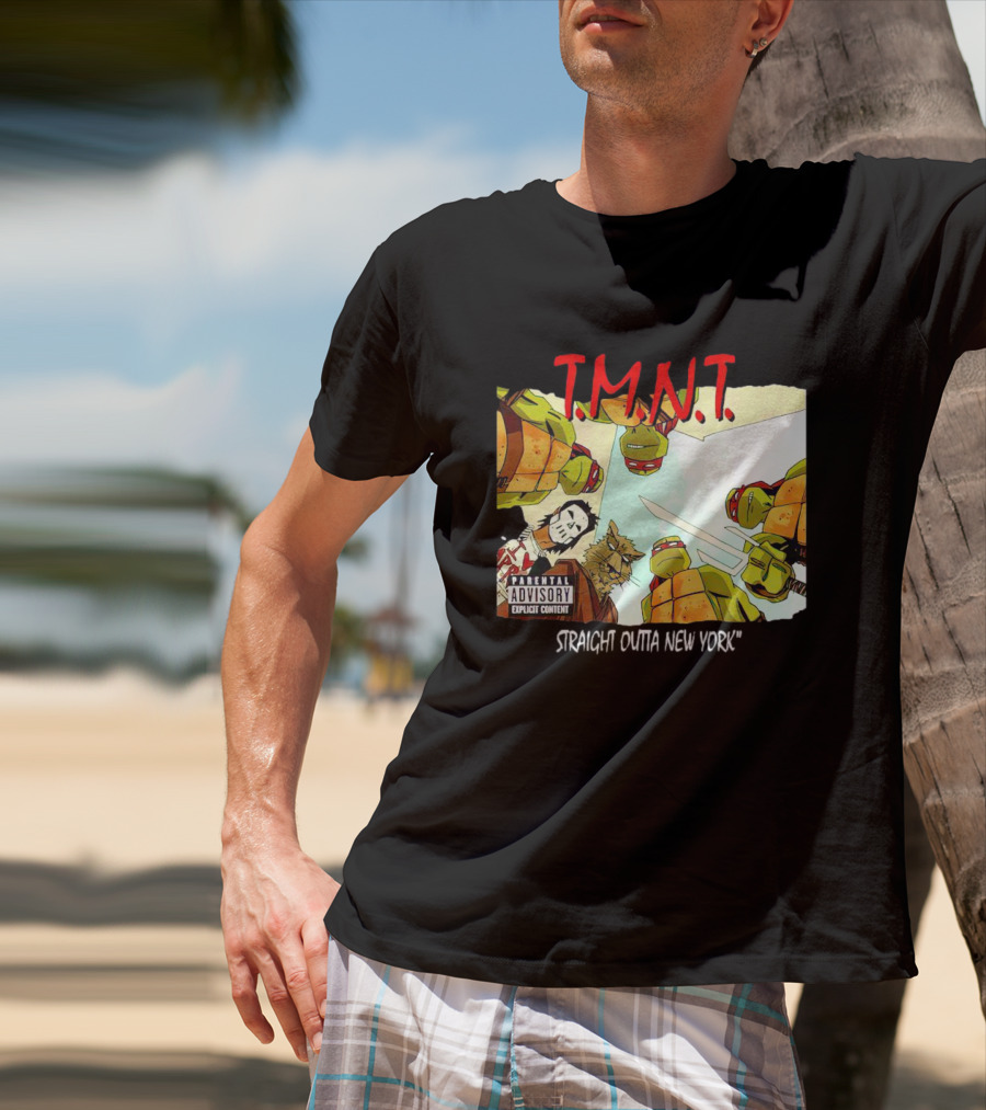 TMNT Parental Advisory Explicit Content Straight Outta New York T-Shirt