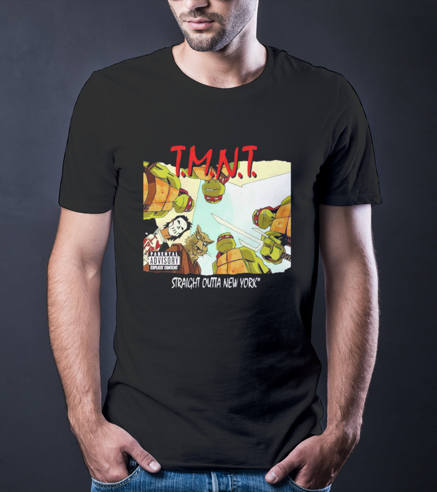 TMNT Parental Advisory Explicit Content Straight Outta New York T-Shirt