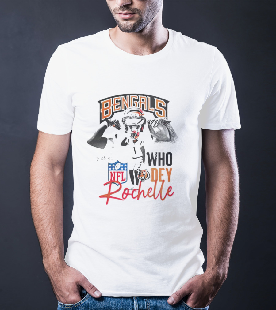 Rochelle Bengals Who Dey NFL T-Shirt