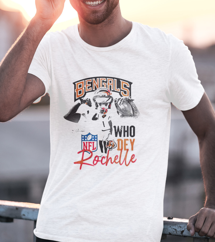 Rochelle Bengals Who Dey NFL T-Shirt