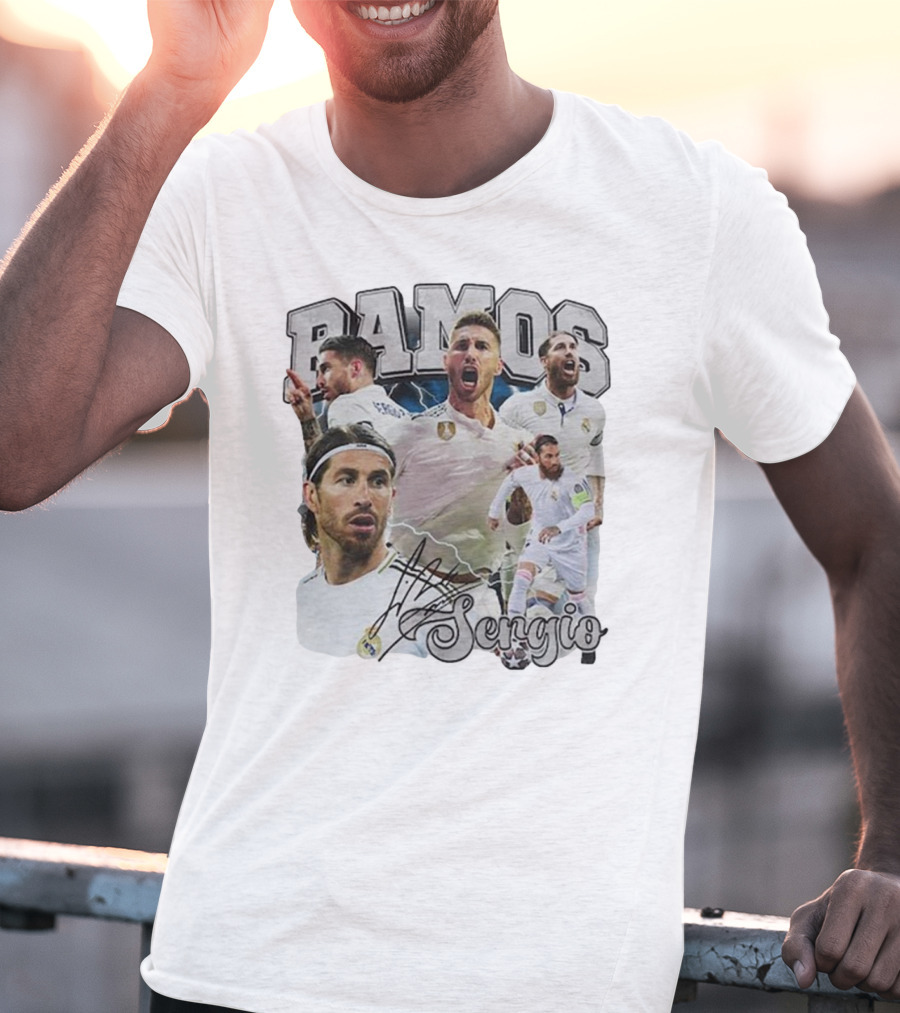 Ramos Sergio Real Madrid Football Soccer T-Shirt