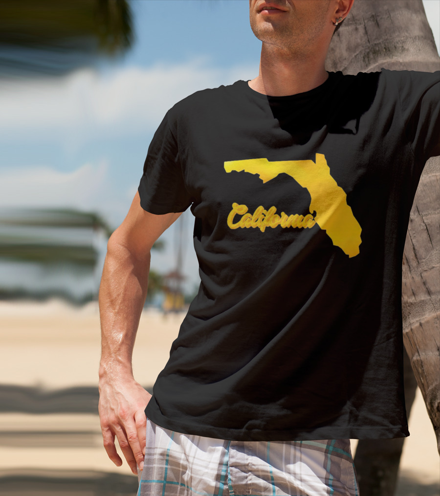California Florida Map Playful Twist T-Shirt