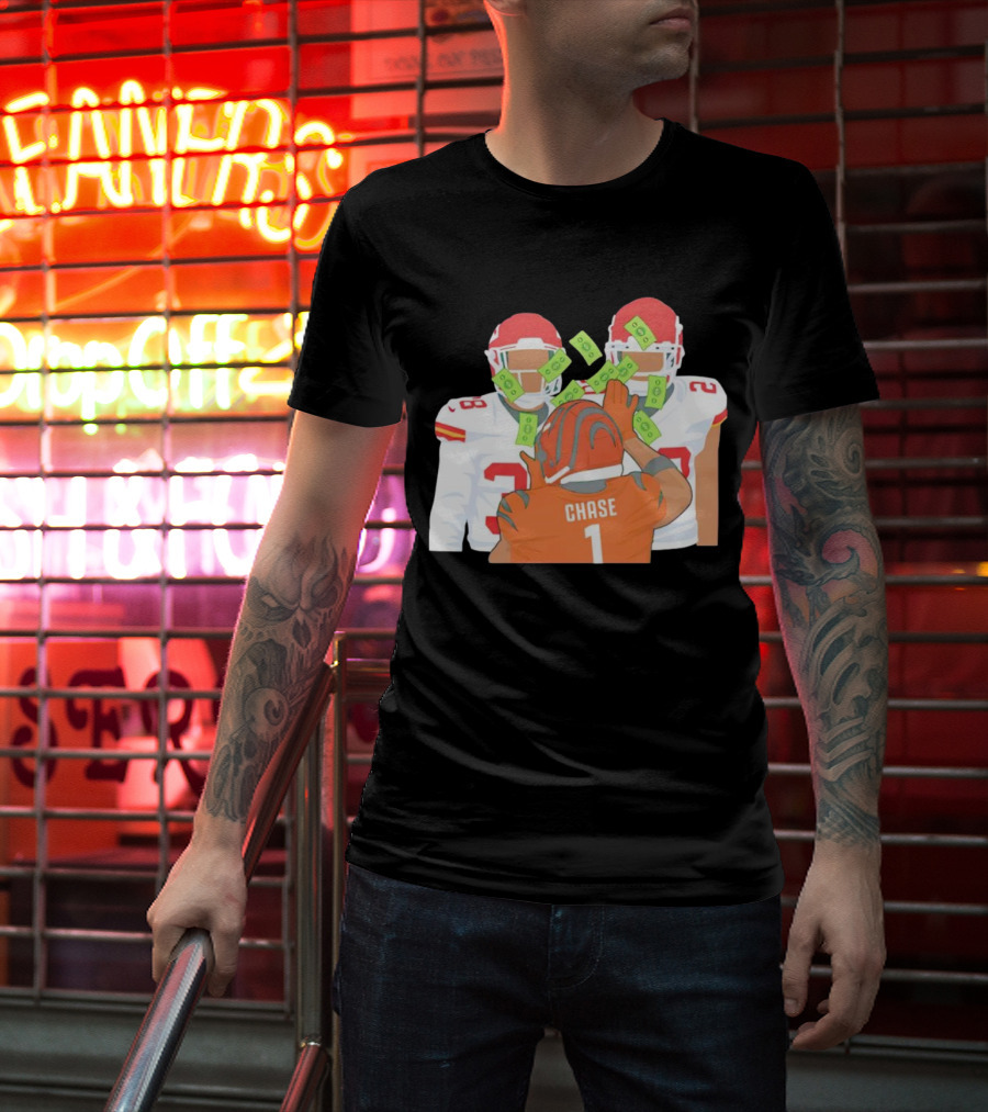Chase Ja’marr Money Chiefs Bengals Football Showdown T-Shirt