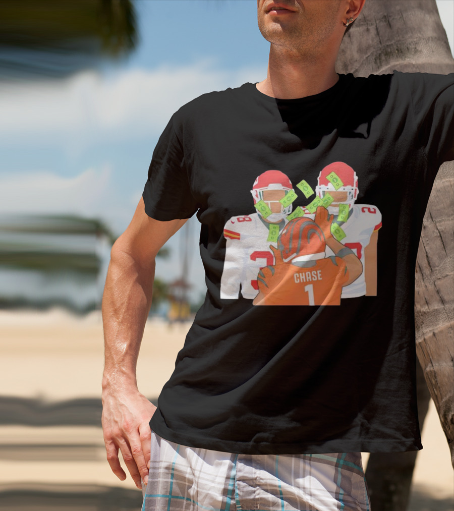 Chase Ja’marr Money Chiefs Bengals Football Showdown T-Shirt