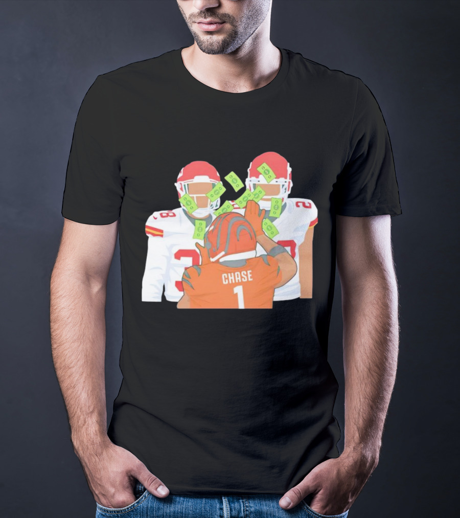 Chase Ja’marr Money Chiefs Bengals Football Showdown T-Shirt
