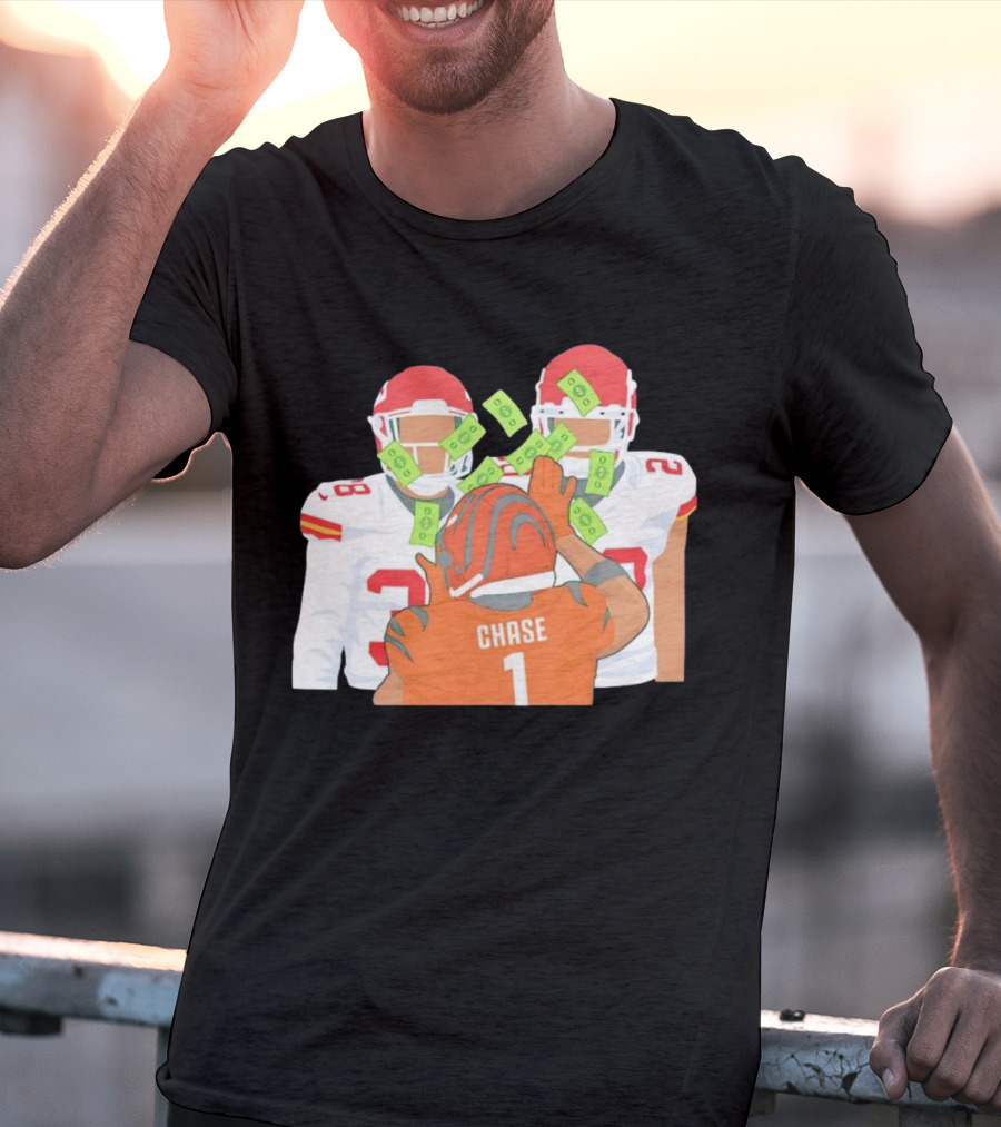 Chase Ja’marr Money Chiefs Bengals Football Showdown T-Shirt