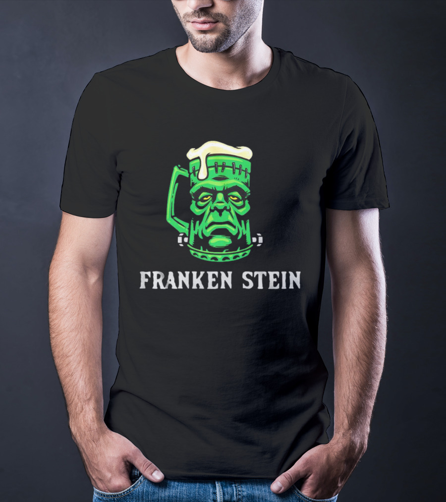 Franken Stein Beer Mug Monsters Halloween T-Shirt