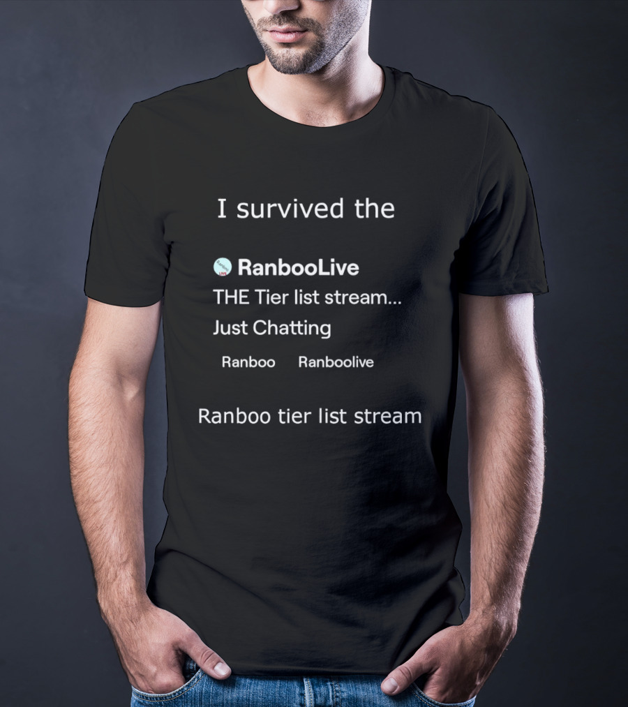 I Survived The RanbooLive THE Tier List Stream Just Chatting Ranboo Ranboolive T-Shirt
