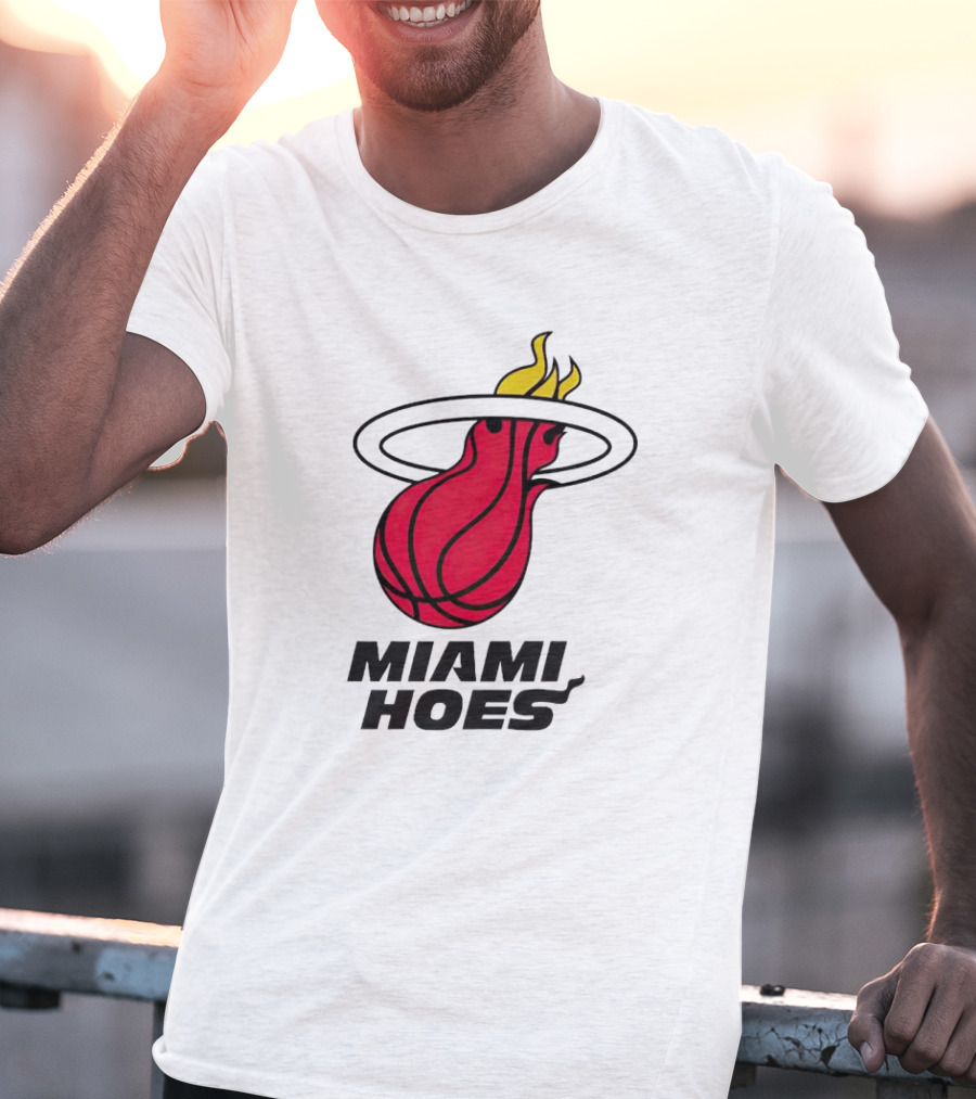 Miami Heat Miami Hoes Basketball Flame T-Shirt