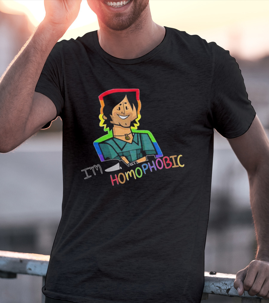 I'm Homophobic Total Drama Island Rainbow Character T-Shirt