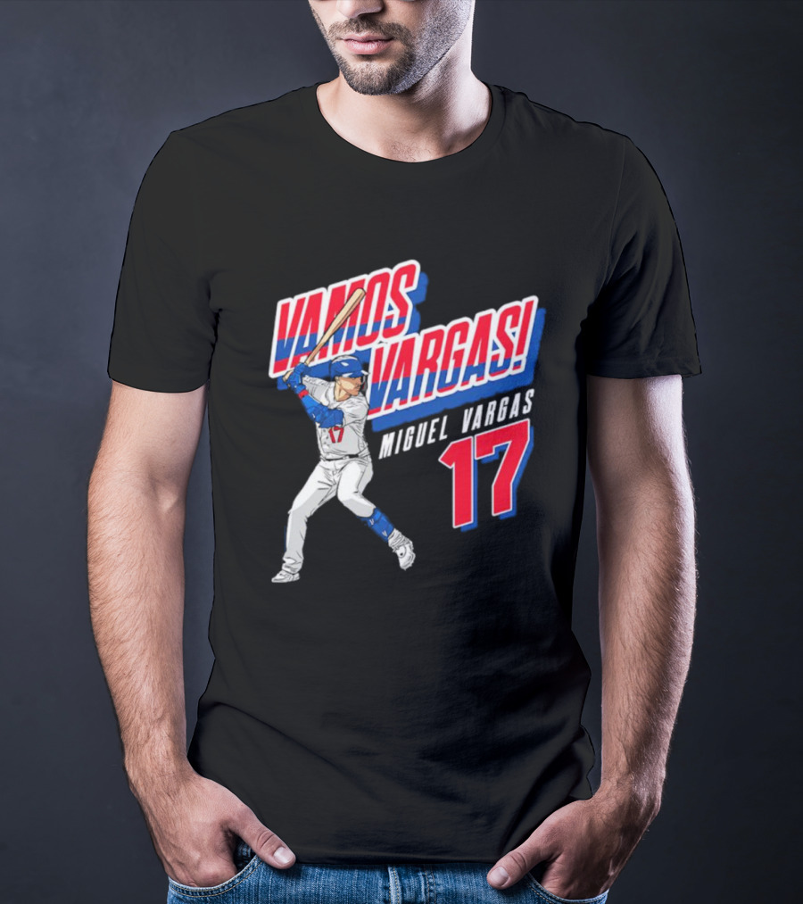 Vamos Vargas Miguel Vargas #17 Baseball Player Iconic T-Shirt