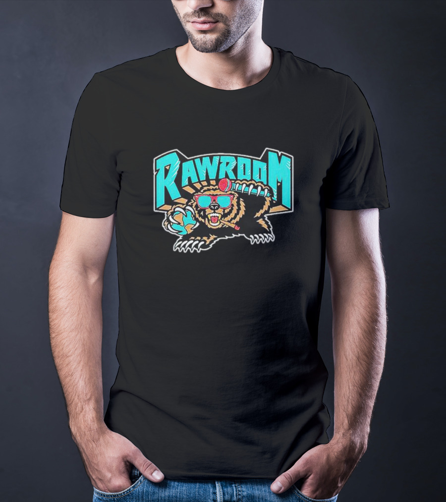 Raw Room Bear Claw Sunglasses And Baseball Cap T-Shirt