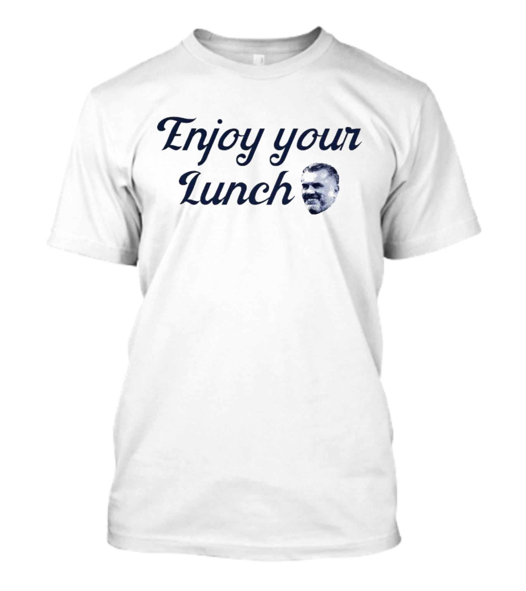 Enjoy Your Lunch Ange Postecoglou Face T-Shirt