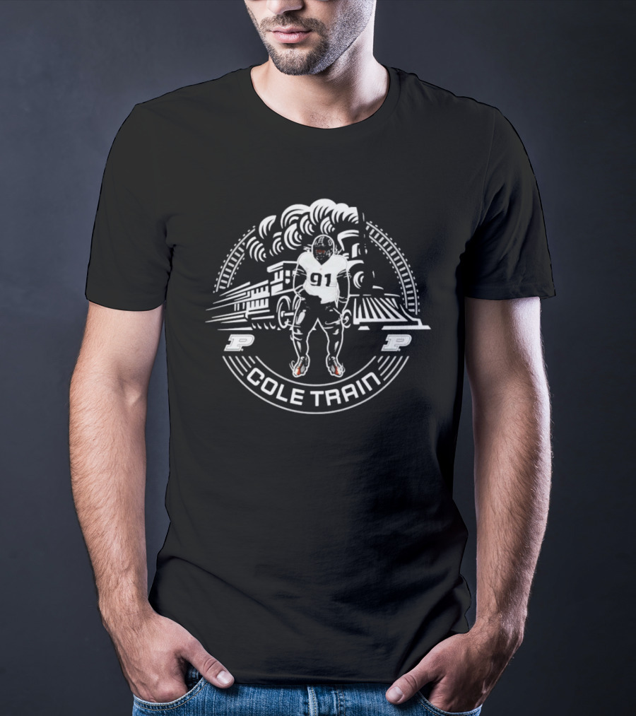 Cole Brevard 91 Cole Train Purdue Football T-Shirt