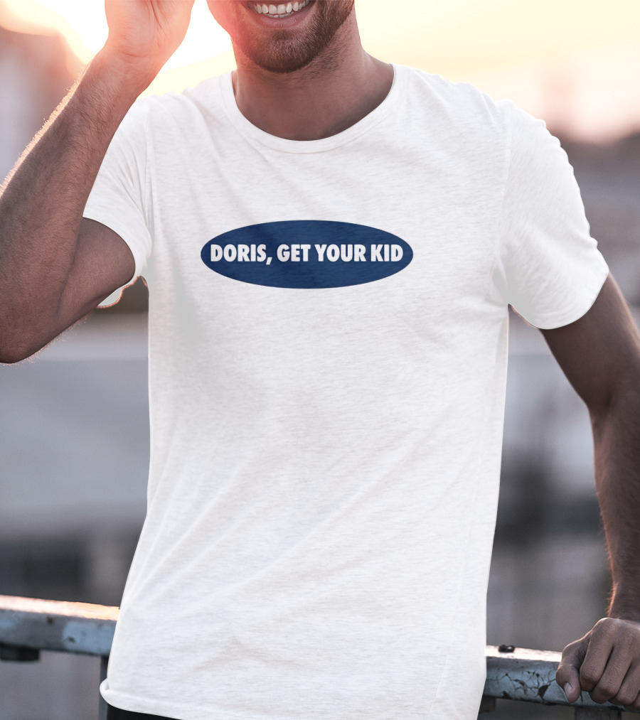Doris Get Your Kid Retro Oval T-Shirt