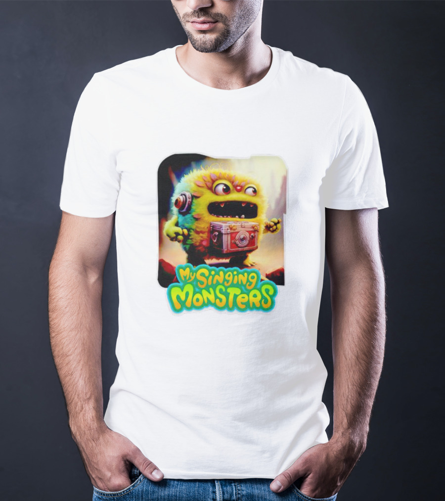 My Singing Monsters Colorful Furry Creature With Camera T-Shirt