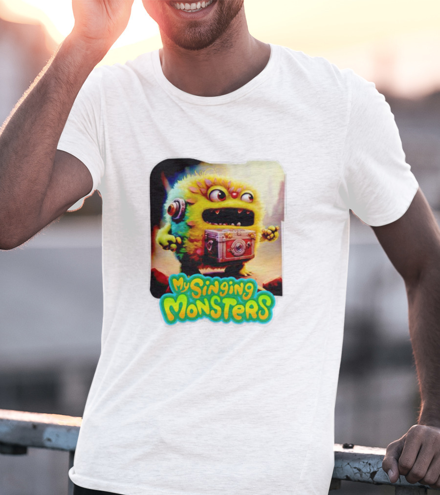 My Singing Monsters Colorful Furry Creature With Camera T-Shirt