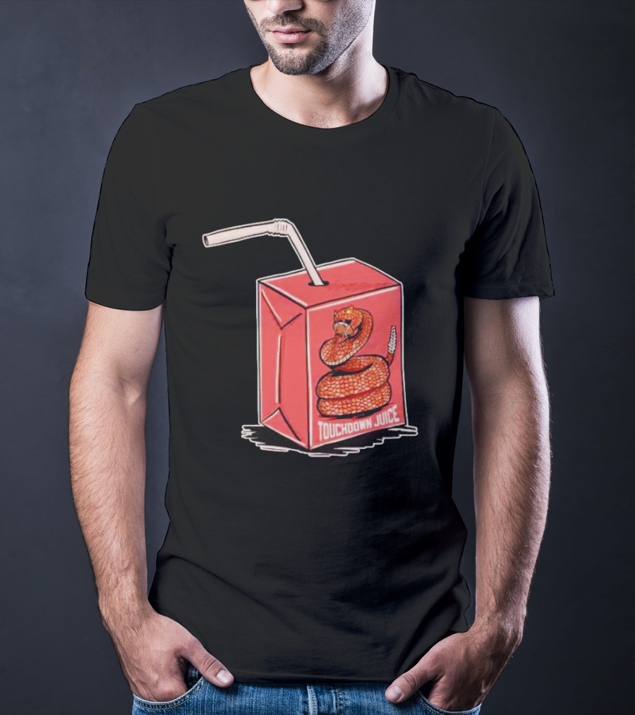 Touchdown Juice Snake Box With Red Juice Carton And Straw T-Shirt