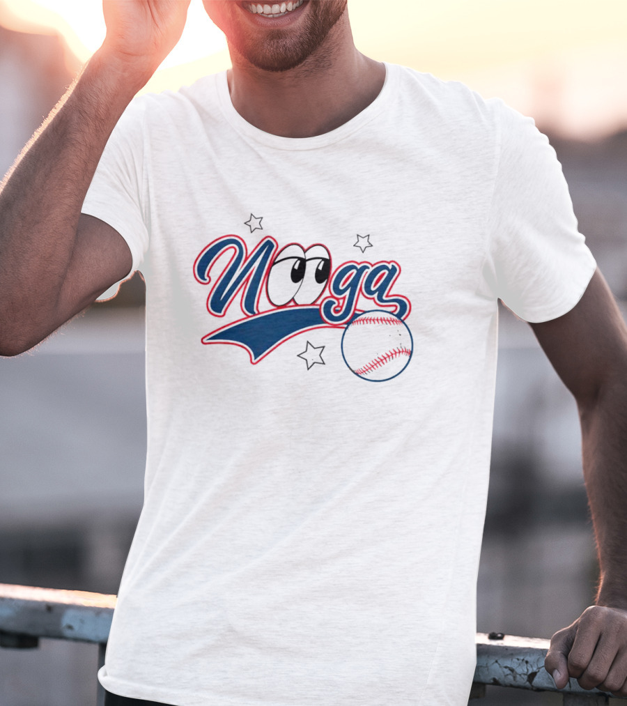 Nooga Baseball Eyes Stars T-Shirt