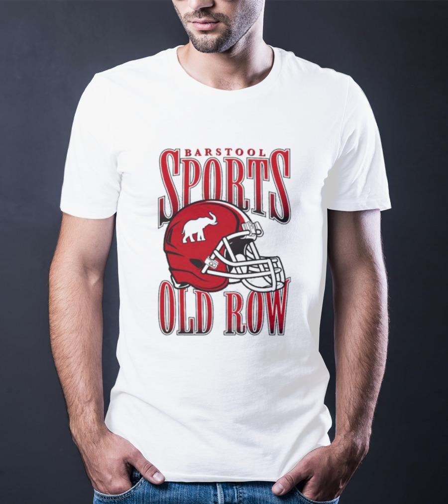 Old Row Elephant Football Helmet T-Shirt