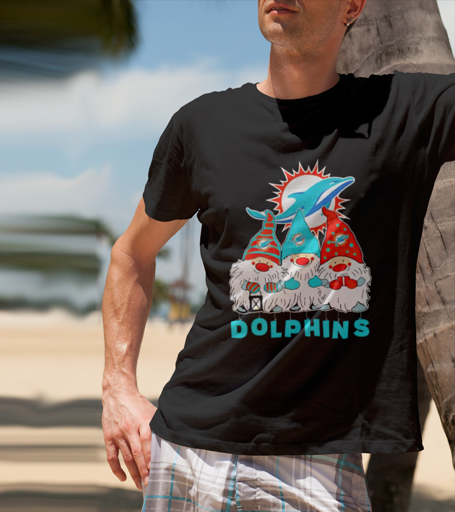 Miami Dolphins Gnomes Football Team Fan T-Shirt