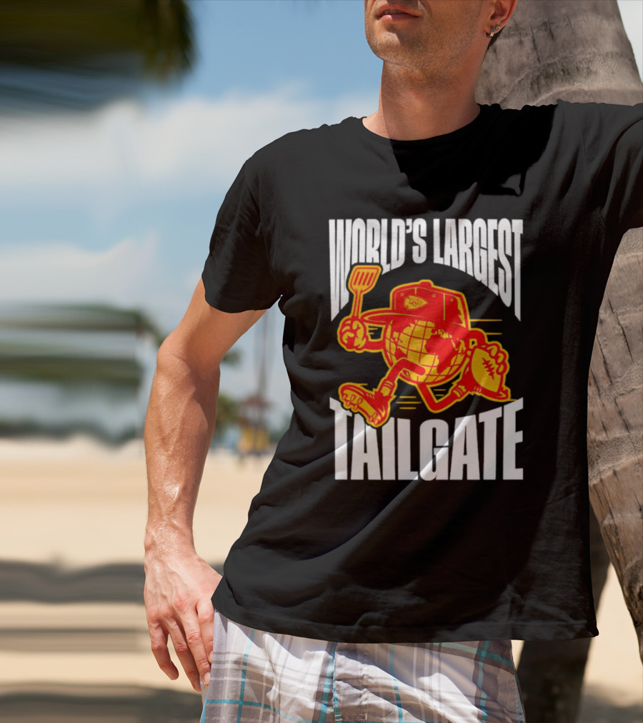 Kansas City Chiefs World's Largest Tailgate Football Grilling T-Shirt
