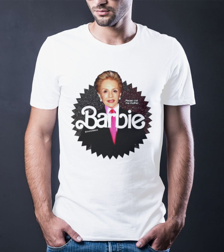 Please Call Me Mother Barbie Black Starburst T-Shirt