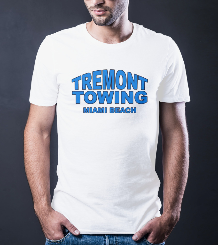 Tremont Towing Miami Beach Blue T-Shirt