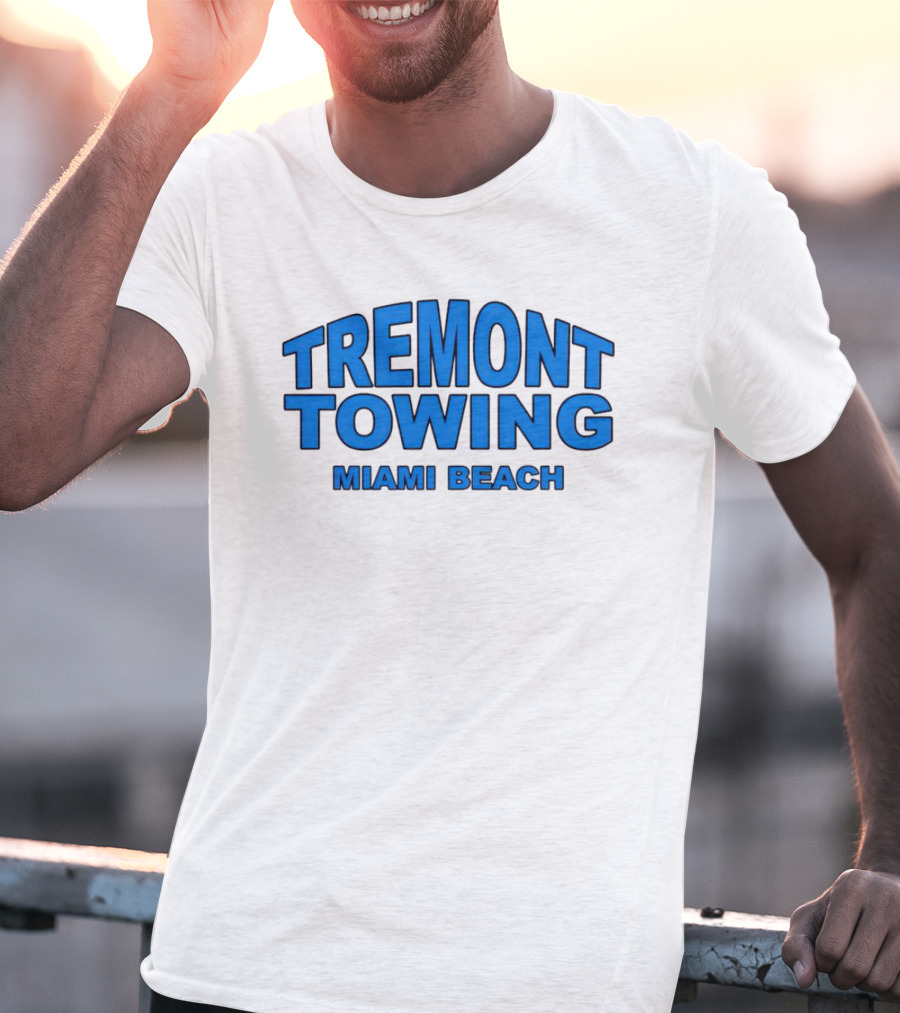 Tremont Towing Miami Beach Blue T-Shirt